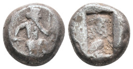 ACHAEMENID EMPIRE. Achaemenid kings. time of Xerxes II to Artaxerxes II. circa 420-375 BC. AR Siglos . Lydo-Milesian standard. Sardes mint. type IV (m...
