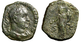 VALERIANO I (253-260) Sesterzio (g. 11,75) Busto laur. drapp. e corazz. a ds. R/ Concordia stantea a sn con patera e cornucopia. RIC 155; C. 40. AE BB