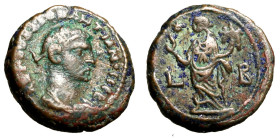 DIOCLEZIANO (284-305) AE Tetradracma per Alessandria (g. 8,04) Busto laur. e corazz. a ds. R/ Figura stante a sn. tra L B. AE  BB