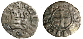 CHIARENZA. Guglielmo II di Villehardovin (1245-1278) Denaro tornese (g, 0,59). Croce R/ Castello. Metcalf MI RARO +BB