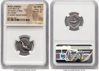 SICILY. Himera. Ca. 510-483/2 BC. AR drachm (19mm, 5.80 gm, 8h). NGC Choice VF S 5/5 - 5/5. Ca. 510-500 BC. Cock standing left; VL (magistrate name?) ...