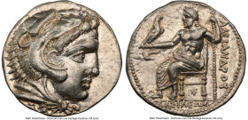 MACEDONIAN KINGDOM. Alexander III the Great (336-323 BC). AR tetradrachm (26mm, 17.25 gm, 1h). NGC Choice AU S 5/5 - 4/5. Lifetime-early posthumous is...