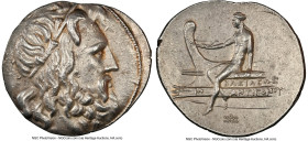 MACEDONIAN KINGDOM. Antigonus III Doson (229-221 BC). AR tetradrachm (33mm, 17.06 gm, 11h). NGC Choice AU 5/5 - 3/5, Fine Style, brushed. Amphipolis, ...