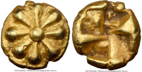 IONIA. Erythrae (?). Ca. 600-550 BC. EL 1/24 stater or myshemihecte (7mm, 0.64 gm). NGC Choice XF S 5/5 - 5/5. Lydo-Milesian Standard. Raised rosette ...