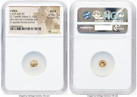 LYDIAN KINGDOM. Alyattes or Walwet (ca. 610-546 BC). EL 1/12 stater or hemihecte (6mm, 1.18 gm). NGC AU S 5/5 - 5/5. Lydo-Milesian standard, Sardes, u...