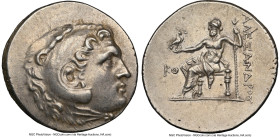 PAMPHYLIA. Perga. Ca. 221-188 BC. AR tetradrachm (30mm, 16.53 gm, 12h). NGC Choice XF 5/5 - 3/5, Fine Style, brushed. Late posthumous issue in the nam...