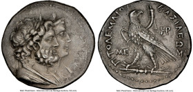 PTOLEMAIC EGYPT. Ptolemy IV Philopater (222-205/204 BC). AR stater or tetradrachm (26mm, 13.78 gm, 1h). NGC Choice XF 5/5 - 2/5, Fine Style. Uncertain...