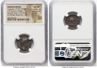 Augustus (27 BC-AD 14). AR denarius (18mm, 3.62 gm, 6h). NGC Choice XF 4/5 - 4/5. Spain, Colonia Patricia(?), 19-18 BC. Head of Augustus right, wearin...