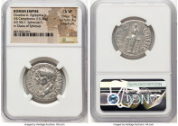Claudius I (AD 41-54), with Agrippina Junior. AR cistophorus (26mm, 10.38 gm, 7h). NGC Choice VF 5/5 - 4/5, Fine Style. Ephesus, AD 50/51. TI CLAVD•CA...