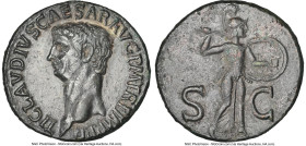 Claudius I (AD 41-54). AE as (28mm, 11.56 gm, 7h). NGC Choice XF 5/5 - 3/5, Fine Style. Rome, ca. AD 46-54. TI CLAVDIVS CAESAR•AVG P M TR P IMP P P, b...