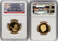 Elizabeth II gold Proof "Kookaburra" 50 Dollars (1/2 oz) 2013-P PR70 Ultra Cameo NGC, Perth mint, KM2054. Discovery Australia series. One of First 250...