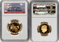 Elizabeth II gold Proof "Kangaroo" 50 Dollars (1/2 oz) 2013-P PR70 Ultra Cameo NGC, Perth mint, KM2083. Discover Australia series. One of First 250 St...