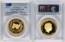 Elizabeth II gold Proof "Nugget - 25th Anniversary" 100 Dollars (1 oz) 2011-P PR69 Deep Cameo PCGS, Perth mint. First Strike. HID09801242017 © 2024 He...