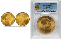 Franz Joseph I gold Restrike 100 Corona 1915 MS66 PCGS, Vienna mint, KM2819, Fr-507. HID09801242017 © 2024 Heritage Auctions | All Rights Reserved www...