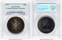 Elizabeth II 4-Piece Lot of Certified silver Specimen "British Columbia" Dollars 1971 SP67 PCGS, Royal Canadian mint, KM80. HID09801242017 © 2024 Heri...