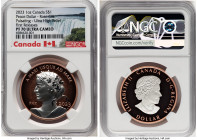 Elizabeth II rose-gilt silver Proof Ultra High Relief "Peace Dollar - Pulsating" Dollar (1 oz) 2023 PR70 Ultra Cameo NGC, First Releases HID0980124201...