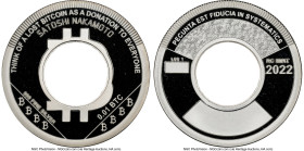 Rarity Check silver Proof Unloaded (Unfunded) "Lost Coin" 0.01 Bitcoin (BTC) 2022 PR69 Ultra Cameo NGC, Ahonen-Unl. An attractive and unfunded "Lost C...