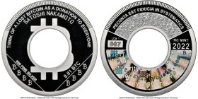 Rarity Check silver Proof Non-Loaded (Unfunded) "Lost Coin" 0.01 Bitcoin (BTC) 2022 PR69 Ultra Cameo NGC, Ahonen-Unl. Mintage: 100. Serial #067. Lost ...