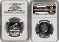 British Dependency. Elizabeth II platinum Proof "Birth of Christ" Crown 2013 PR69 Ultra Cameo NGC, Pobjoy mint, cf. KM1456a (in silver). One of First ...