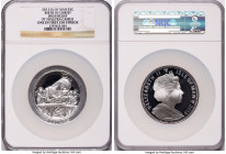 British Dependency. Elizabeth II silver High Relief Proof "Birth of Christ" 5 Crowns (5 oz) 2013 PR70 Ultra Cameo NGC, Pobjoy mint, KM1541. One of Fir...