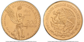 Estados Unidos gold "Bicentenary" 200 Pesos 2010-Mo MS69 PCGS, Mexico City mint, KM932. HID09801242017 © 2024 Heritage Auctions | All Rights Reserved ...
