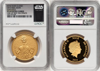Elizabeth II gold Proof "Han Solo" 200 Dollars (1 oz) 2016 PR69 Ultra Cameo NGC, Mintage: 500. One of First 200 Struck. Star Wars series. HID098012420...