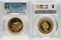 British Colony. Elizabeth II gold "Victory" 100 Pounds (1 oz) 2021 MS70 PCGS, Queen's Virtues series. HID09801242017 © 2024 Heritage Auctions | All Ri...