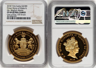 Elizabeth II gold Proof "Prince Henry of Wales & Ms. Meghan Markle" 100 Pounds 2018 PR69 Ultra Cameo NGC, One of First 150 Struck. HID09801242017 © 20...