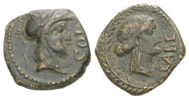 Gaul, Cabellio. AE. 2.45 g - 15.70 mm. Circa 40-30 BC.