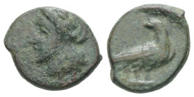 Sicily, Akragas. AE. 2.08 g - 15.00 mm. Circa 287-279 BC.