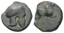 Sicily, Entella. Campanian mercenaries, Circa 342-338 BC. AE. 3.64 g - 16.83 mm.