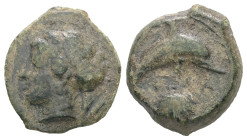 Sicily, Syracuse. Dionysios I, 405-367 BC. AE. 3.01 g - 16.63 mm.