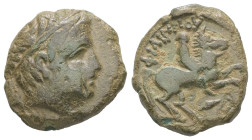 Kings of Macedon, Philip II, 359-336 BC. AE. 4.36 g - 18.46 mm.