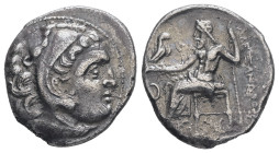 Kings of Macedon, Alexander III 'the Great', 336-323 BC. AR Drachm. 3.79 g - 18.53 mm. Kolophon mint.