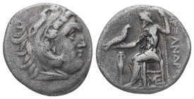 Kings of Macedon, Alexander III 'the Great', 336-323 BC. AR Drachm. 4.07 g - 18.45 mm. Lampsakos mint.