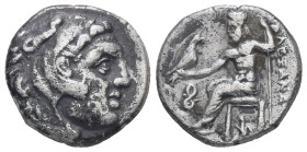 Kings of Macedon, Alexander III 'the Great', 336-323 BC. AR Drachm. 3.89 g - 15.93 mm. Lampsakos mint.