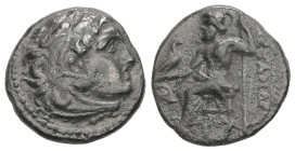 Kings of Macedon, Alexander III 'the Great', 336-323 BC. AR Drachm. 3.99 g - 16.32 mm.