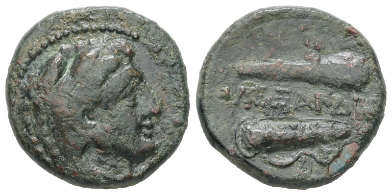 Kings of Macedon, Alexander III 'the Great', 336-323 BC. AE. 6.08 g - 19.06 mm.
