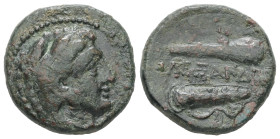 Kings of Macedon, Alexander III 'the Great', 336-323 BC. AE. 6.08 g - 19.06 mm.