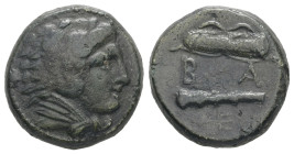 Kings of Macedon, Alexander III 'the Great', 336-323 BC. AE. 5.97 g - 17.45 mm.
