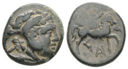 Kings of Macedon, Perseus, 179-168 BC. AE. 3.37 g - 17.46 mm. Pella or Amphipolis.