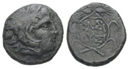 Kings of Thrace (Macedonian). Lysimachos, 305-281 BC. AE. 2.31 g - 14.63 mm.