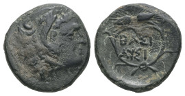 Kings of Thrace (Macedonian). Lysimachos, 305-281 BC. AE. 2.40 g - 14.91 mm.