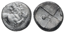 Thrace, Chersonesos. AR Hemidrachm. 2.12 g - 12.17 mm. Circa 386-338 BC.