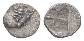 Thrace, Chersonesos. AR Hemiobol. 0.28 g - 7.03 mm. Circa 386-338 BC.