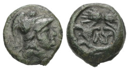 Thrace, Lysimacheia. AE. 1.42 g - 11.77 mm. Circa 309-220 BC.