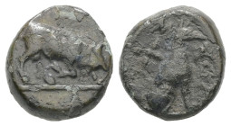 Thrace, Madytos. AE. 2.26 g - 12.09 mm. Circa 350 BC.