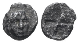 Asia minor, Uncertain. AR Hemiobol. 0.34 g - 7.94 mm. Circa 490-440 BC.
