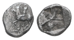 Asia minor, Uncertain. AR Hemiobol. 0.37 g - 8.00 mm. Circa 5th-4th century BC.