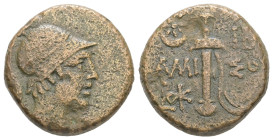 Pontos, Amisos. Time of Mithradates VI Eupator. AE. 7.03 g - 19.40 mm. Circa 105-90 or 90-85 BC.